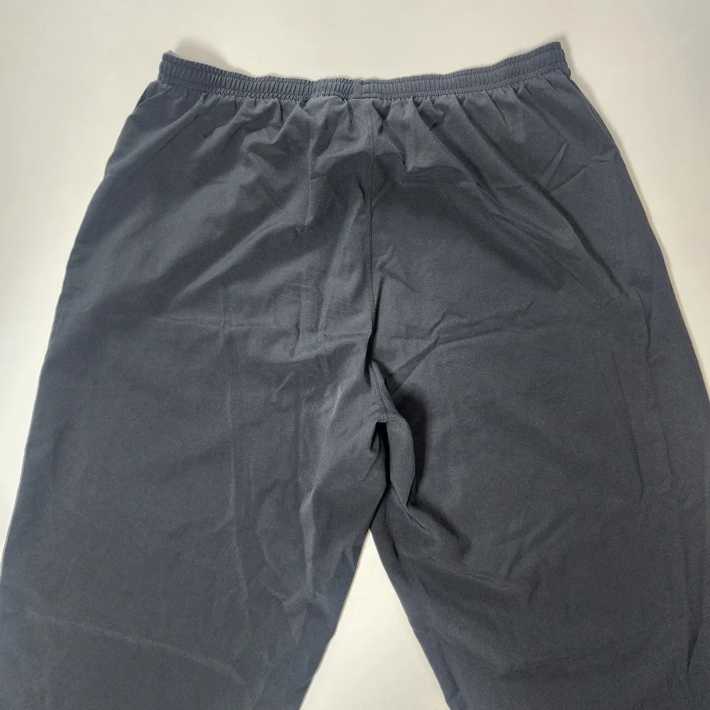 Nike Windbreaker Pants Mens Large Black Lightweight Zipper Ankle Nylon Vintage